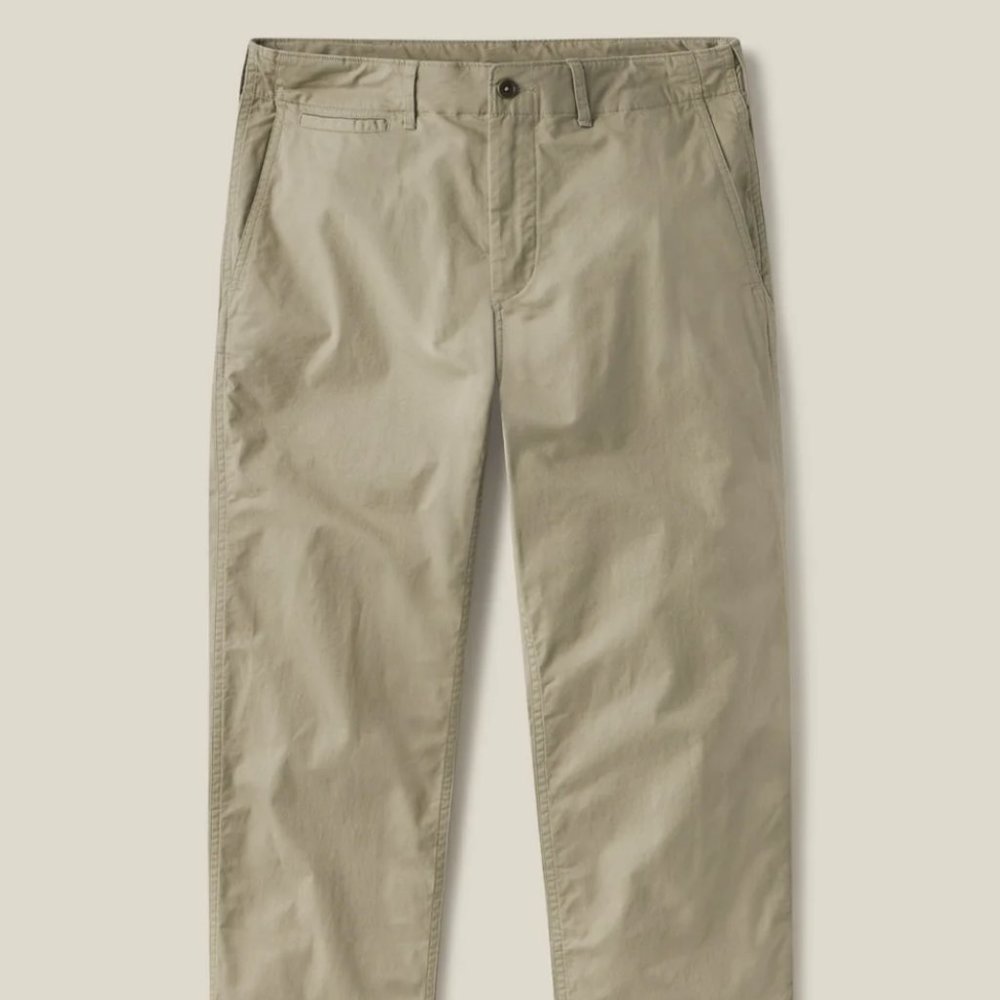 Buck Mason Men’s Chino Size 29 Carry On Pant Light Sage